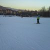 Zimowisko -  jazda na nartach na stoku Lipki .